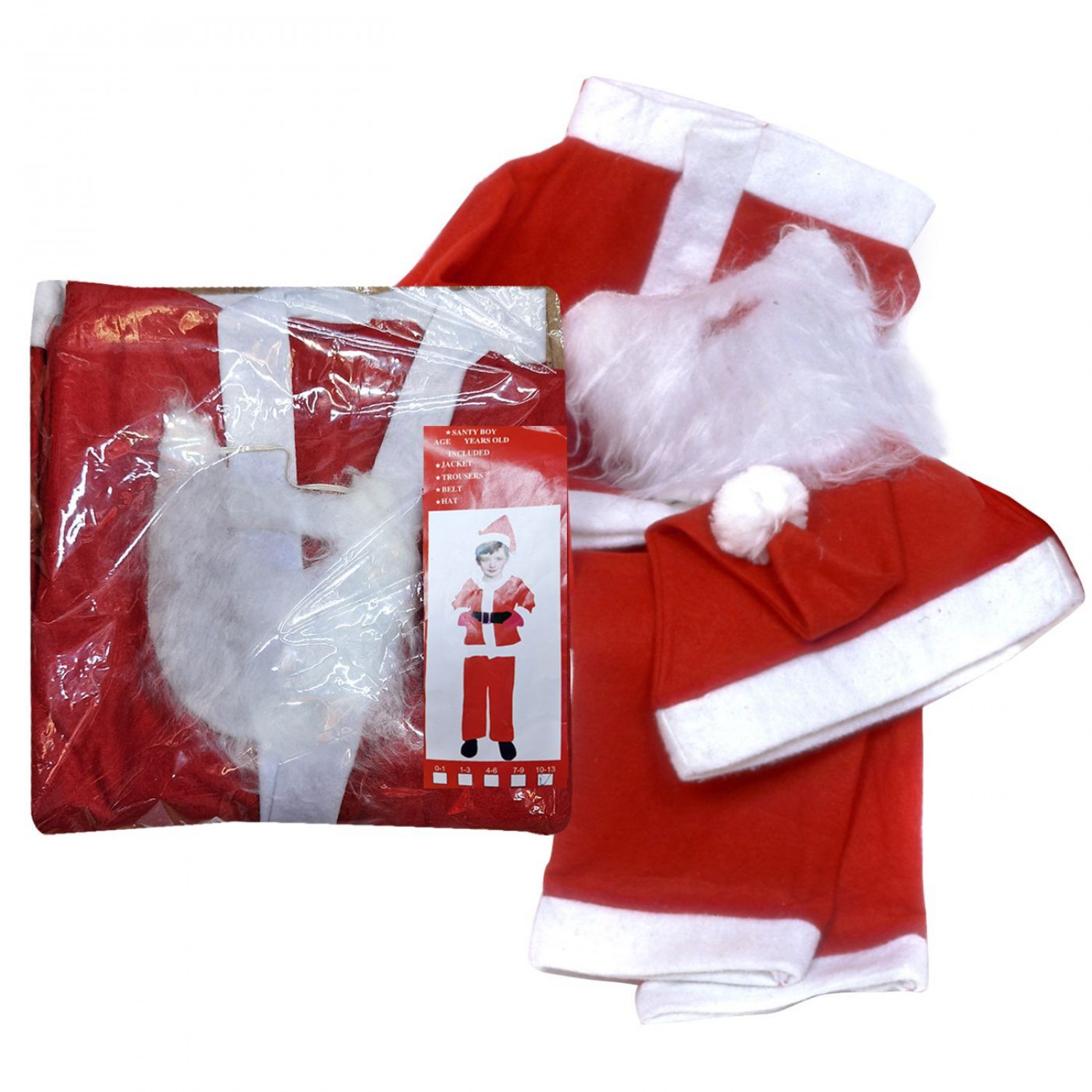 Στολή Άγιος Βασίλης Προεφηβική No:10-13 Ετών Y:140cm