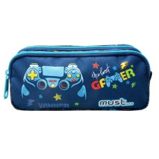 Must The Best Gamer Κασετίνα Βαρελάκι με 2 Θήκες 1τμχ