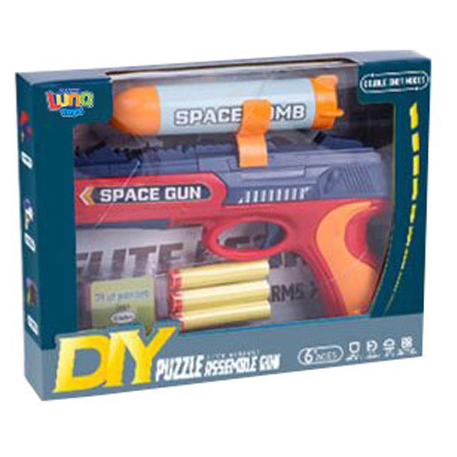 Εκτοξευτής Luna Toys με Βλήματα Μαλακά 26x4,8x20 εκ.