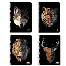 ΤΕΤΡΑΔΙΟ ΣΠΙΡΑΛ 17Χ25 2Θ 60ΦΥΛΛΑ ANIMAL PLANET