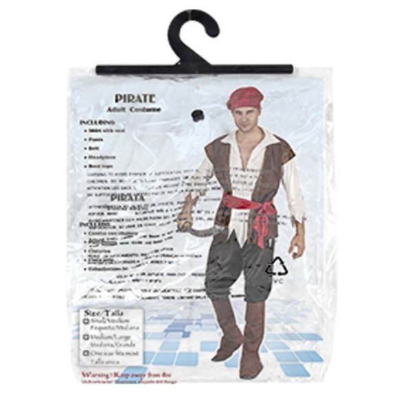 ΣΤΟΛΗ ΑΝΔΡΙΚΗ ΠΕΙΡΑΤΗΣ Νο: ONE SIZE CARNAVALista