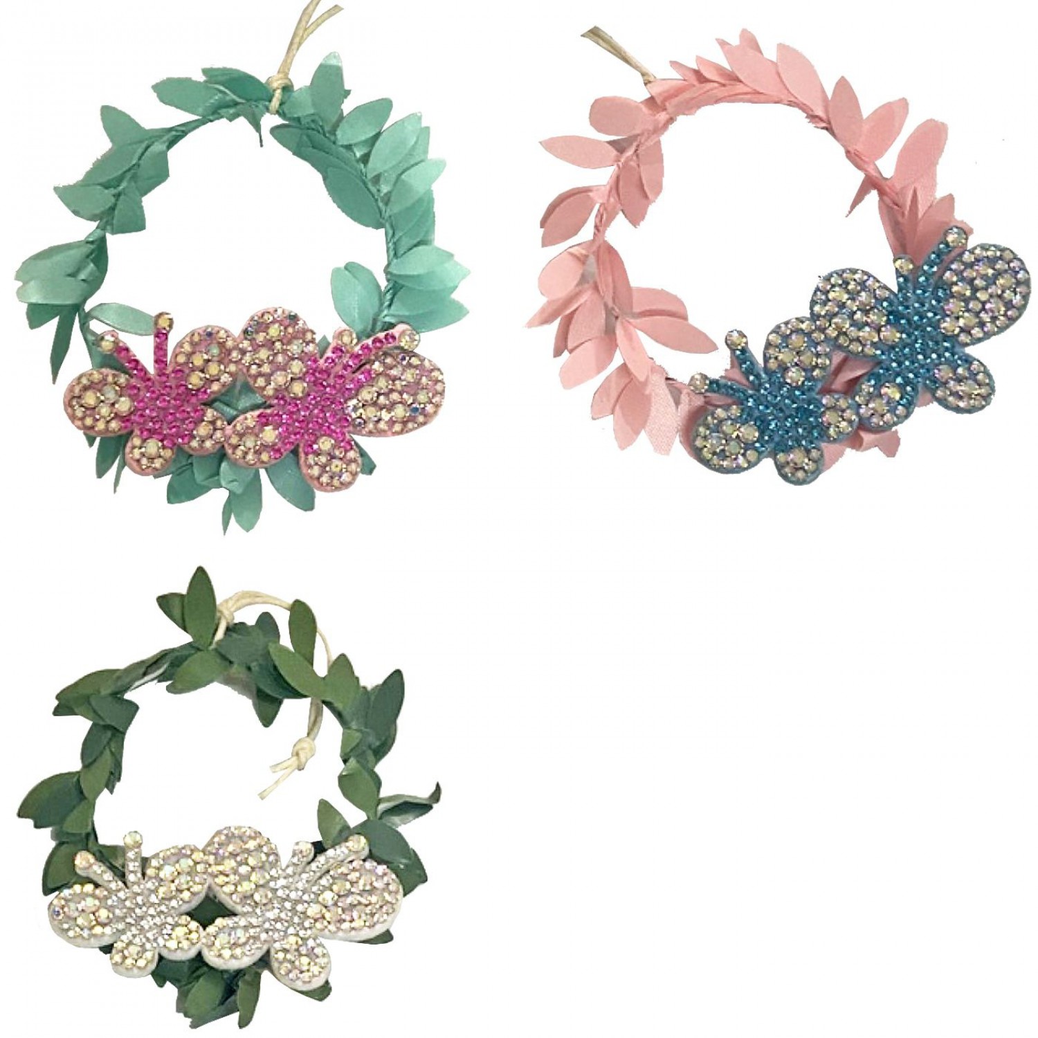 ΣΤΕΦΑΝΑΚΙ ΚΡΕΜΑΣΤΟ ΜΕ ΠΕΤΑΛΟΥΔΕΣ 8cm