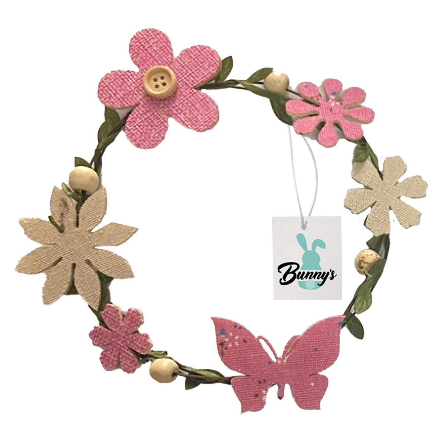 ΣΤΕΦΑΝΙ ΜΕΤΑΛΛΙΚΟ ΜΕ ΛΟΥΛΟΥΔΙΑ Φ16cm