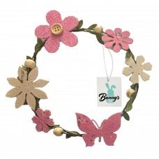 ΣΤΕΦΑΝΙ ΜΕΤΑΛΛΙΚΟ ΜΕ ΛΟΥΛΟΥΔΙΑ Φ16cm