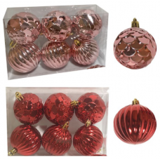 ΜΠΑΛΕΣ ΑΝΑΓΛΥΦΕΣ ΠΑΚ=6ΤΕΜ Φ6 Φ6cm Xmasfest 1132773