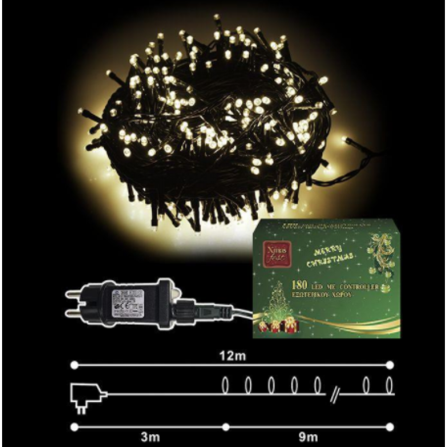 180 LED ΛΕΥΚΑ ΕΞΩΤΕΡΙΚΑ ΠΡΟΓΡΑΜΜΑ L.V. Xmasfest 1131024