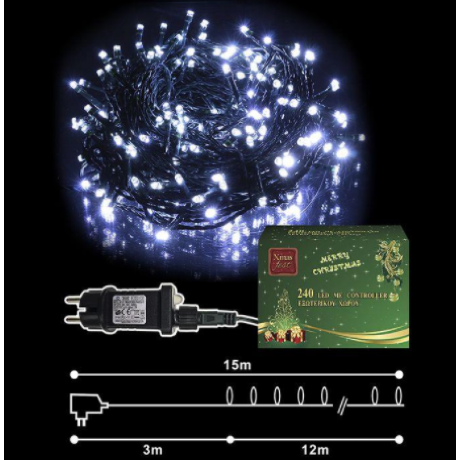 240 LED ΛΕΥΚΑ ΕΞΩΤΕΡΙΚΑ ΠΡΟΓΡΑΜΜΑ L.V. Xmasfest 1132592