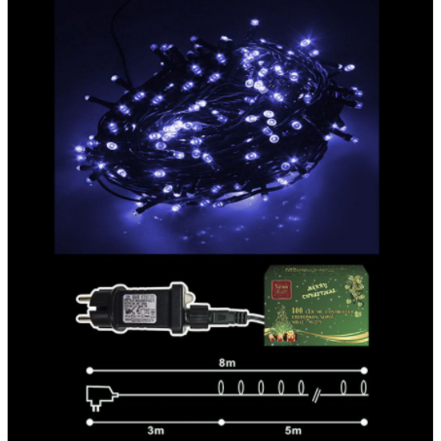 100 LED ΜΠΛΕ ΕΞΩΤΕΡΙΚΑ ΠΡΟΓΡΑΜΜΑ L.V. Xmasfest 1132395