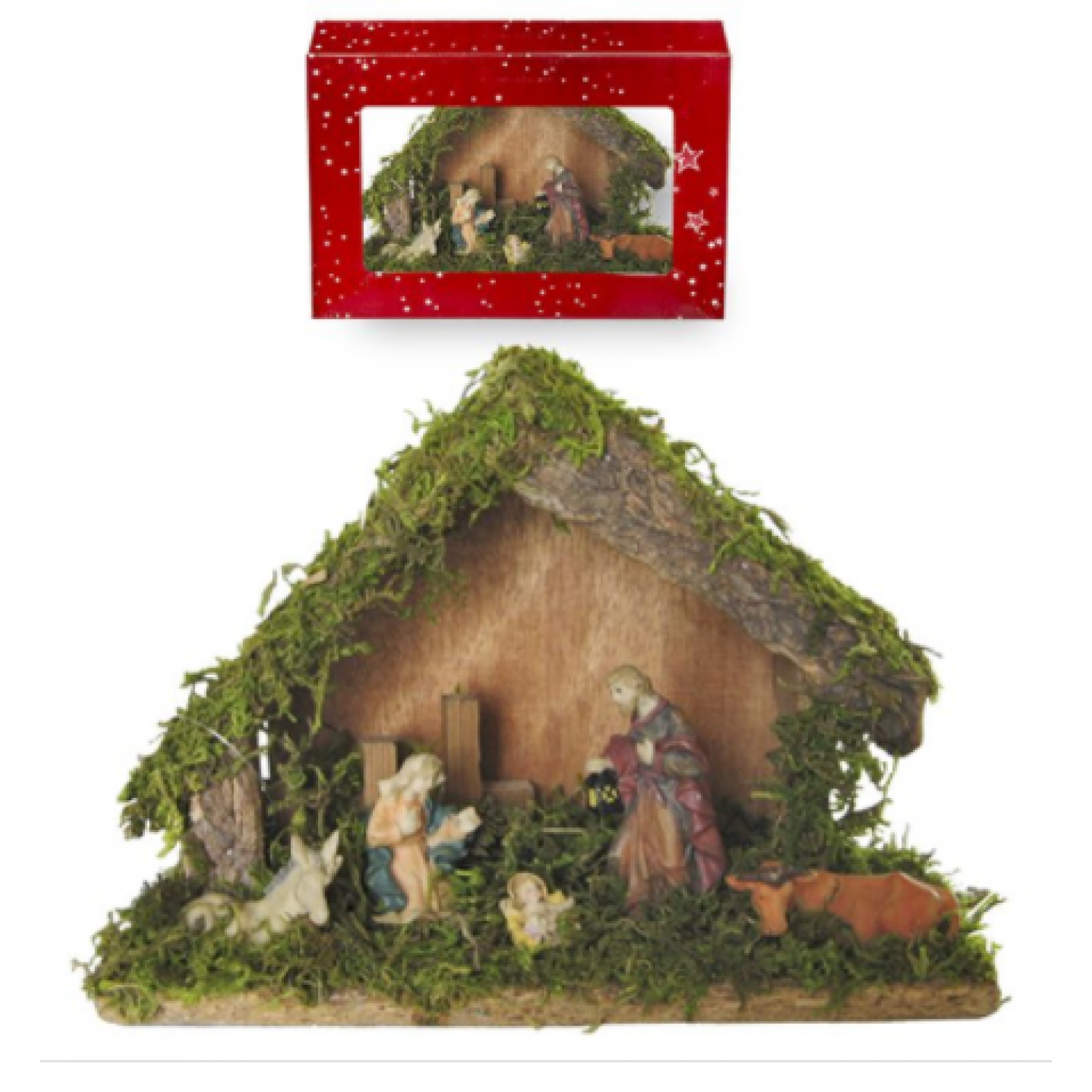 ΦΑΤΝΗ ΞΥΛΙΝΗ ΜΕΣΑΙΑ 22x15cm Xmasfest 113517