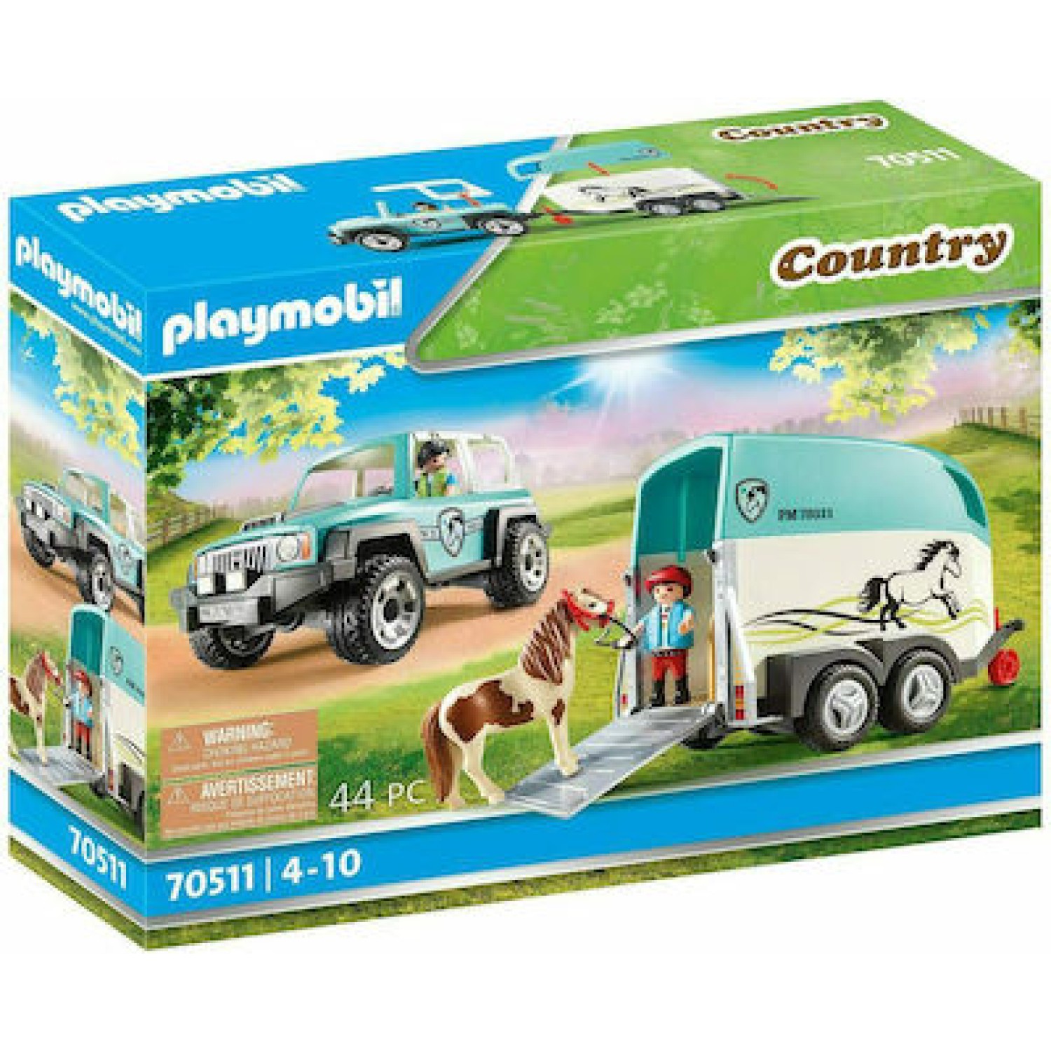 Όχημα με τρέιλερ μεταφοράς πόνυ