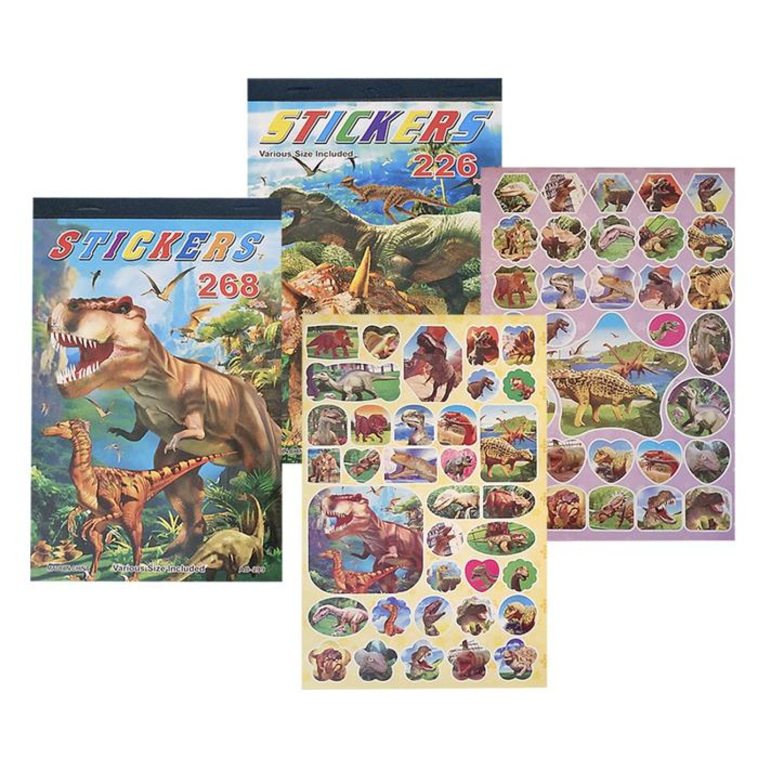 ΑΛΜΠΟΥΜ ΜΕ ΣΤΙΚΕΡ ΔΕΙΝΟΣΑΥΡΟΣ 24,5x14,5cm Justnote 26705