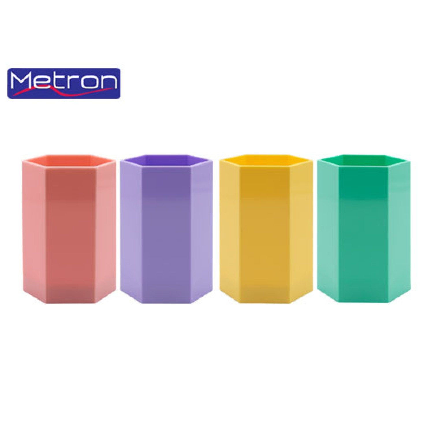 METRON ΜΟΛΥΒΟΘΗΚΗ ΠΟΛΥΓΩΝΗ ΠΑΣΤΕΛ ΧΡΩΜΑΤΑ ΑΣΣΟΡΤΙ