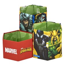 ΜΟΛΥΒΟΘΗΚΗ SPIDER MAN ΧΑΡΤΙΝΗ ΣΕΤ=3ΤΕΜ 9x9x6cm/9x9x9cm/9x9x12cm