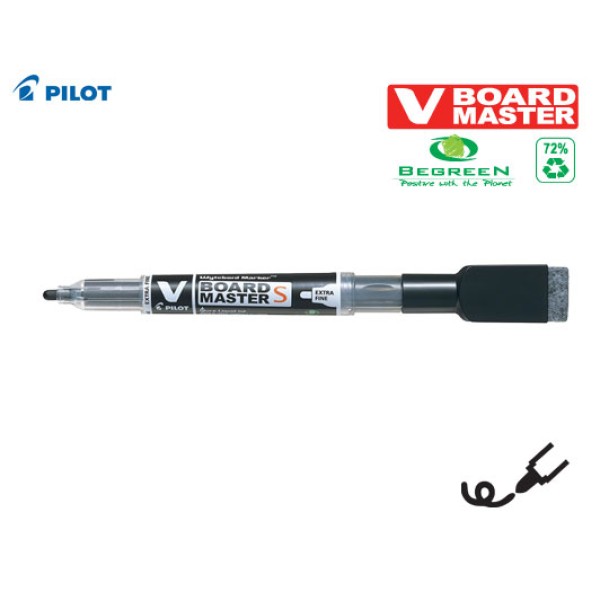 PILOT ΜΑΡΚΑΔΟΡΟΣ ΠΙΝΑΚΟΣ ΜΕ ΣΠΟΓΓΟ V-BOARD EXTRA FINE BEGREEN