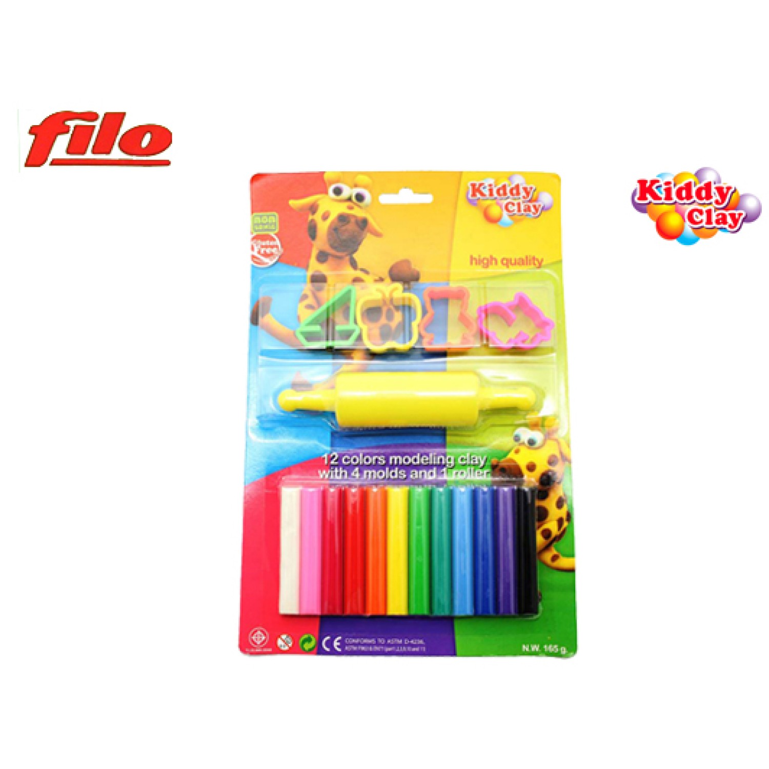 FILO-RONY ΠΛΑΣΤΕΛΙΝΗ 12 ΧΡΩΜΑΤΑ/ΦΟΡΜΕΣ/ΠΛΑΣΤΗΣ ΚΑΡΤΕΛΑ