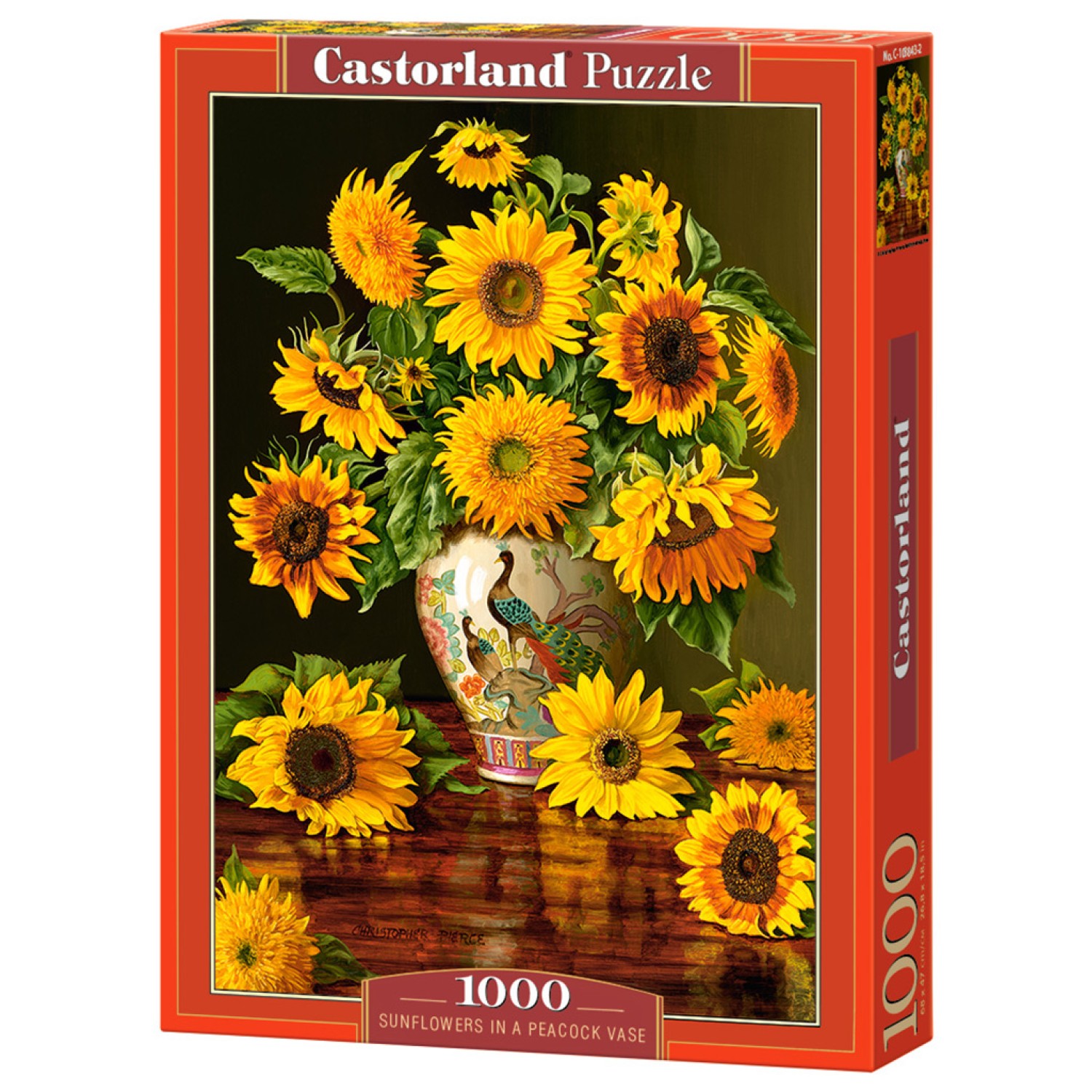 Castorland 103843 Sunflowers in a Peacock Vase 1000 pieces
