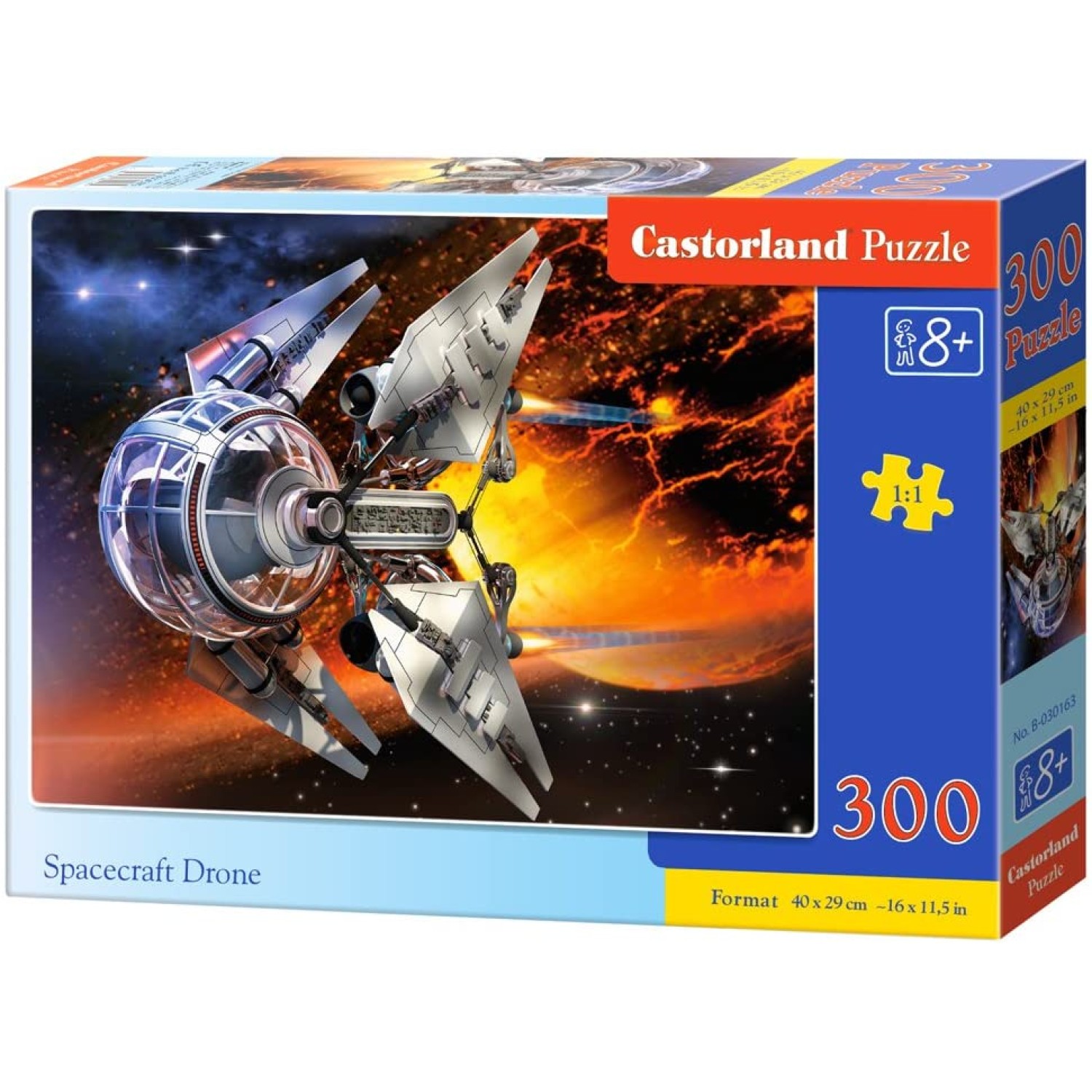 Castorland B-030163 Premium Spacecraft Drone Jigsaw Puzzle, 300 Pieces Set, Multicolour