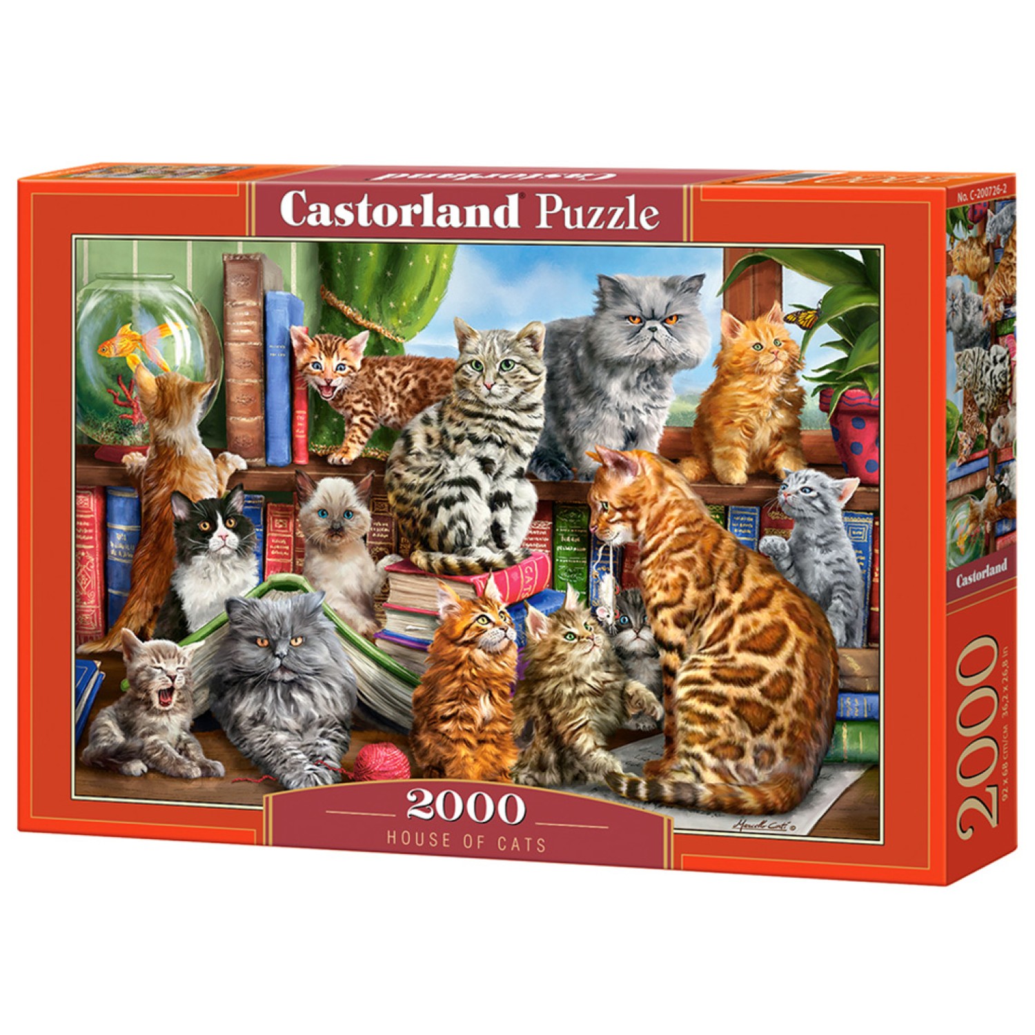 Castorland 200726 House of Cats 2000 pieces