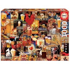 EDUCA 1000 ΤΜΧ Vintage Beer Collage ΠΑΖΛ