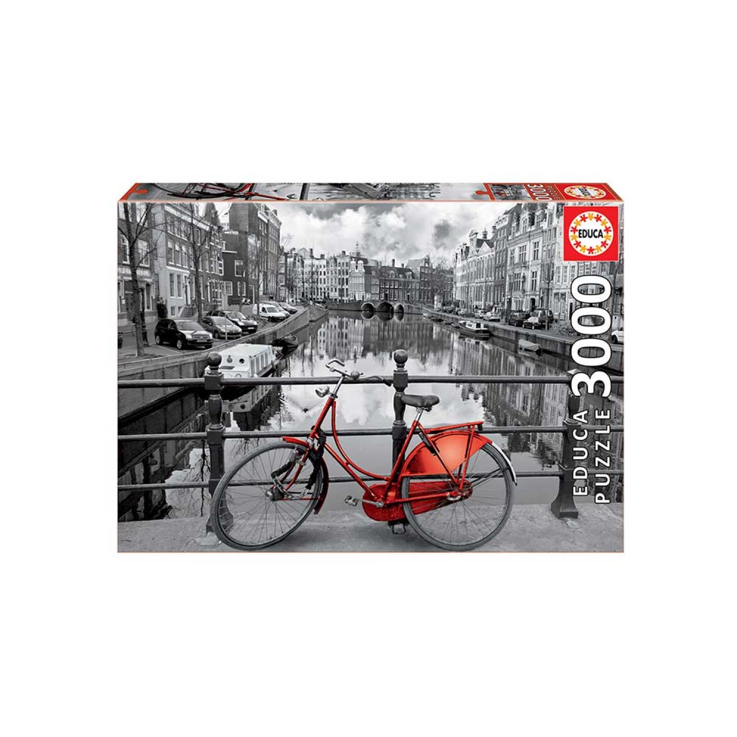 Παζλ 3000 AMSTERDAM – COLOURED BLACK & WHITE 16018