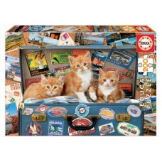 EDUCA ΠΑΖΛ 200ΤΕΜ. ΠΑΙΔΙΚΌ ΤΑΞΙΔΕΎΟΝΤΑΣ ΜΕ ΤΙΣ ΓΆΤΕΣ 18065