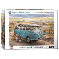 EUROGRAPHICS ΠΆΖΛ 1000ΤΕΜ. 6000-5310 THE LOVE & HOPE VW BUS OFFICIAL VOLKSWAGEN LICENSED
