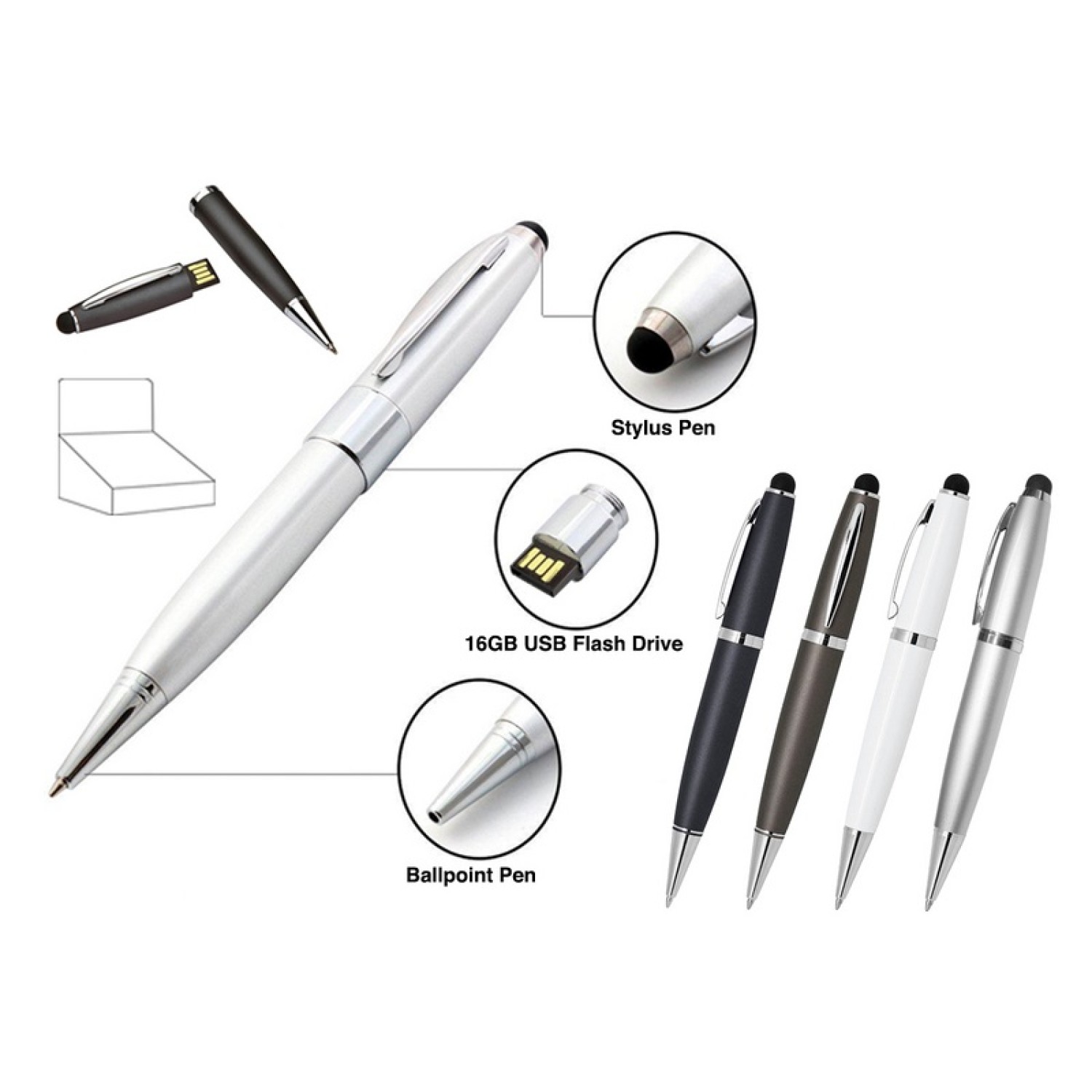 ΣΤΥΛΟ i-TOTAL CM3293 USB 16GB PEN & STYLUS PEN
