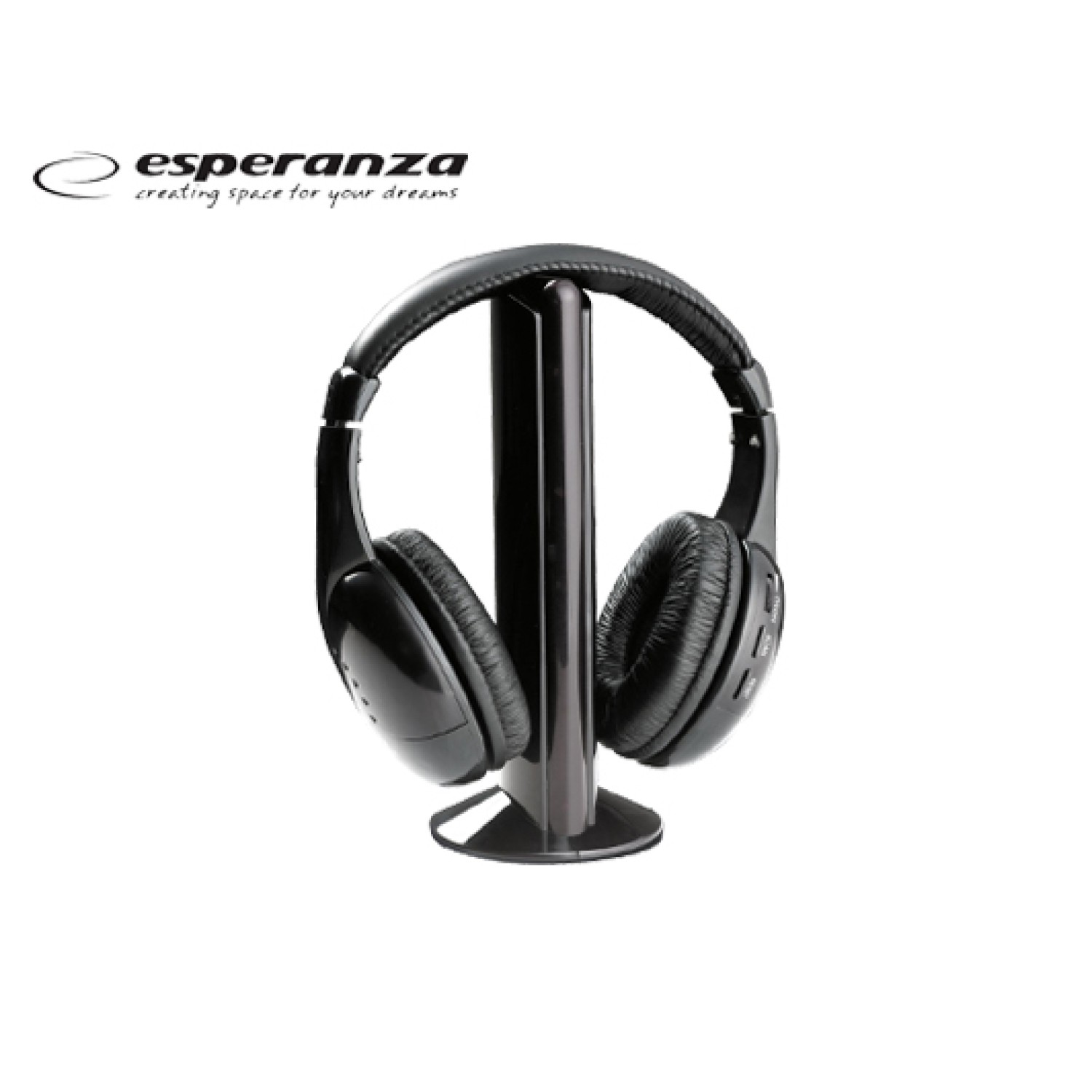 ESPERANZA ΑΚΟΥΣΤΙΚΑ ΑΣΥΡΜΑΤΑ TITANUM LIBERTY ΜΑΥΡΟ
