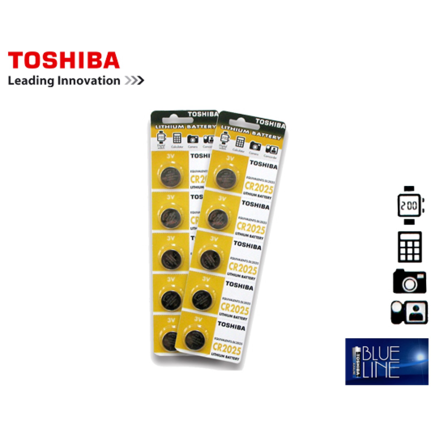 TOSHIBA ΜΠΑΤΑΡΙΕΣ COINS CR-2025 ΛΙΘΙΟΥ