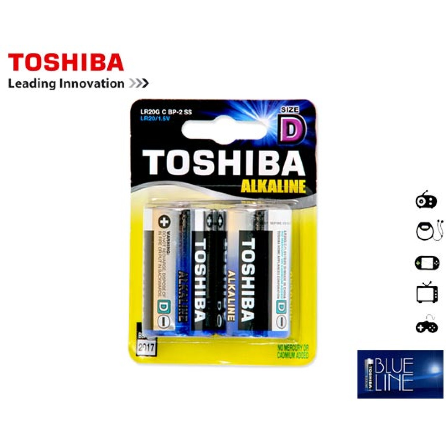 TOSHIBA ΜΠΑΤΑΡΙΕΣ LR 20 (D) ΑΛΚΑΛΙΚΕΣ ΧΟΝΔΡΕΣ 2Τ.