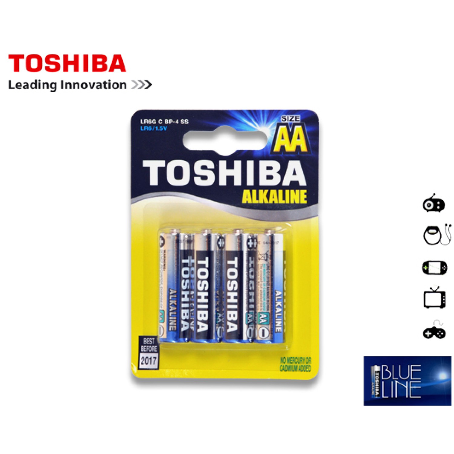 TOSHIBA ΜΠΑΤΑΡΙΕΣ LR 06 (AA) ΑΛΚΑΛΙΚΕΣ 4Τ.