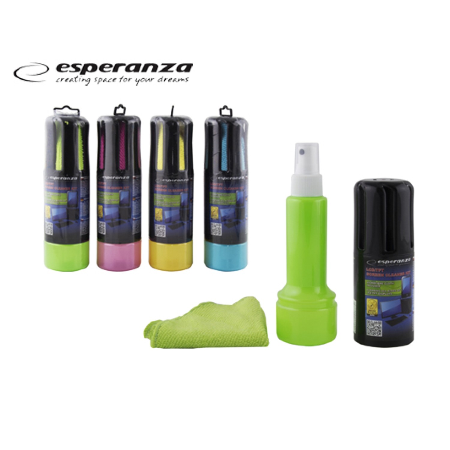 ESPERANZA ΣΠΡΕΥ ΚΑΘΑΡΙΣΜΟΥ LCD/TFT ΜΕ ΠΑΝΙ 150ml ΣΕΤ