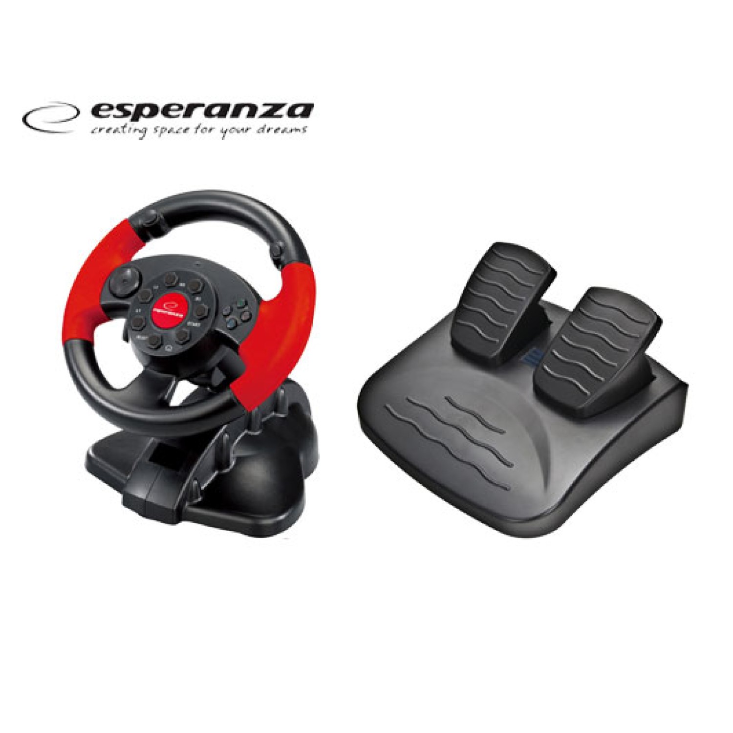 ESPERANZA ΧΕΙΡΙΣΤΗΡΙΟ/ΤΙΜΟΝΙ ΓΙΑ PS EG-103 ΜΑΥΡΟ