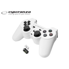 ESPERANZA ΧΕΙΡΙΣΤΗΡΙΟ ΑΣΥΡΜΑΤΟ 2.4GHZ PS3/PC GLADIATOR ΛΕΥΚΟ / ΜΑΥΡΟ
