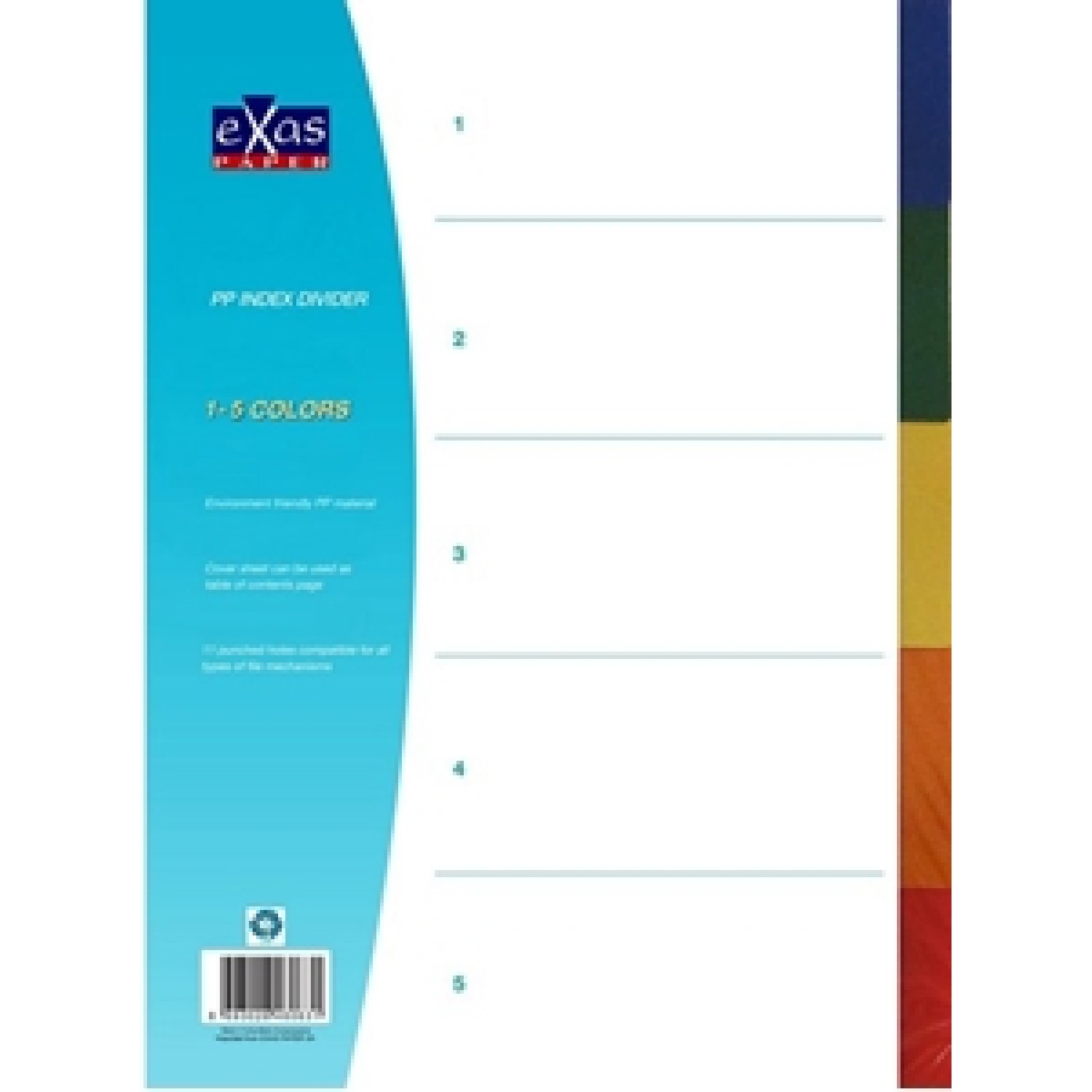 EXAS 5 ΘΕΣΕΩΝ PP Α4 ΧΡΩΜΑΤΙΣΤΑ