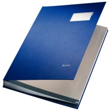 ΒΙΒΛΙΟ LEITZ 5701 ΥΠΟΓΡΑΦΩΝ 10Θ 35 BLUE