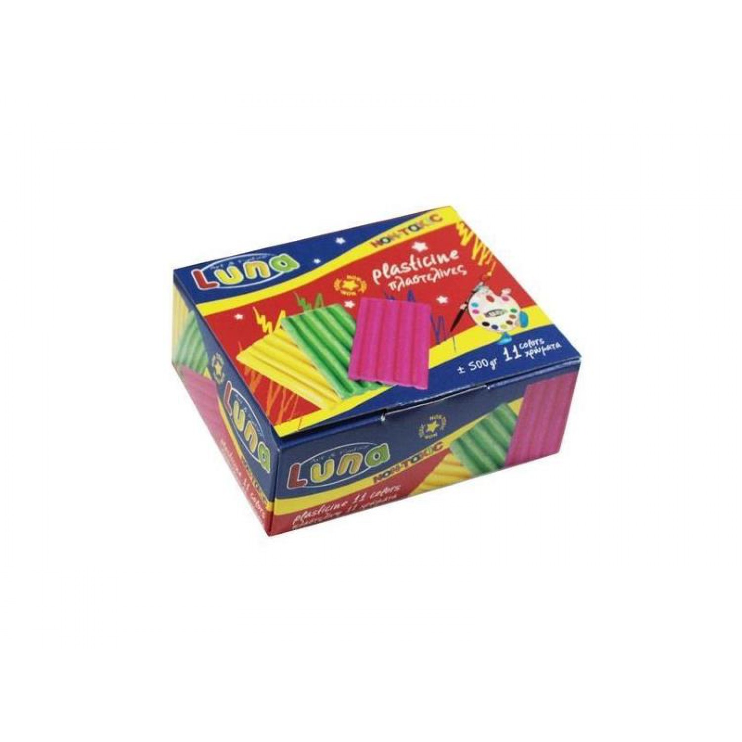 Πλαστελίνη 11 Χρώματα 500gr LUNA 39409