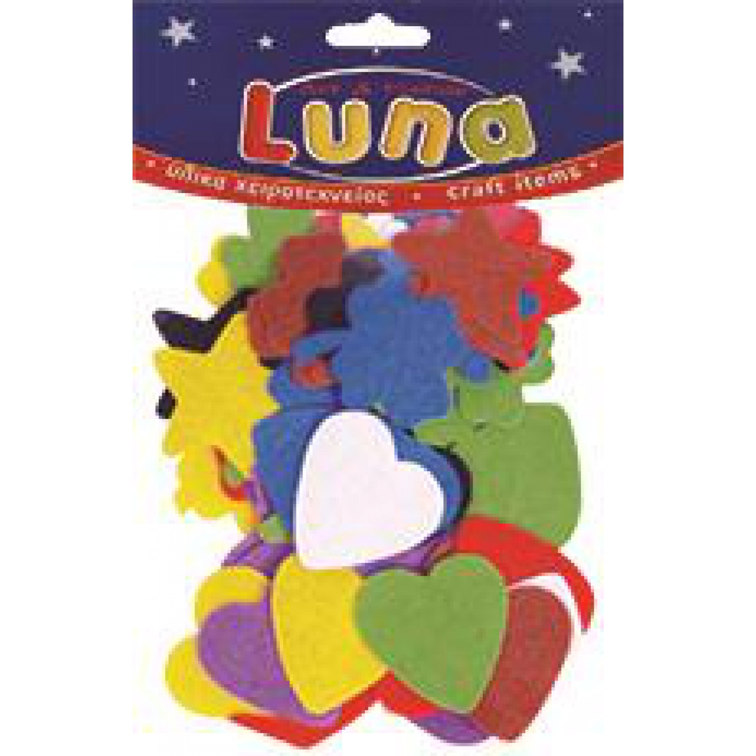 ΤΣΟΧΙΝΑ ΛΟΥΛΟΥΔΙΑ-ΚΑΡΔΙΕΣ-ΑΣΤΕΡΙΑ 60ΤΕΜ LUNA 601608