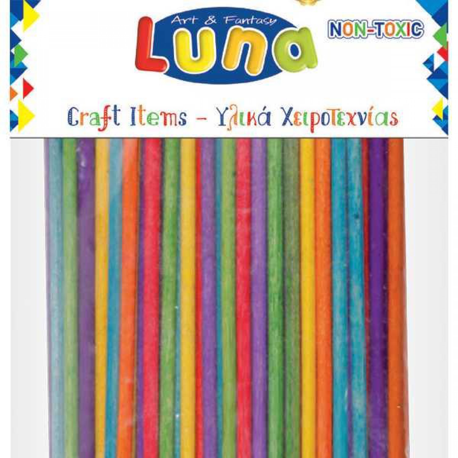 ΞΥΛΑΚΙΑ ΚΥΛΙΝΔΡΙΚΑ ΧΡΩΜΑΤΙΣΤΑ 4x100mm 100TEM LUNA 601652