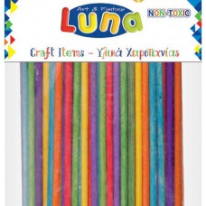 ΞΥΛΑΚΙΑ ΚΥΛΙΝΔΡΙΚΑ ΧΡΩΜΑΤΙΣΤΑ 4x100mm 100TEM LUNA 601652