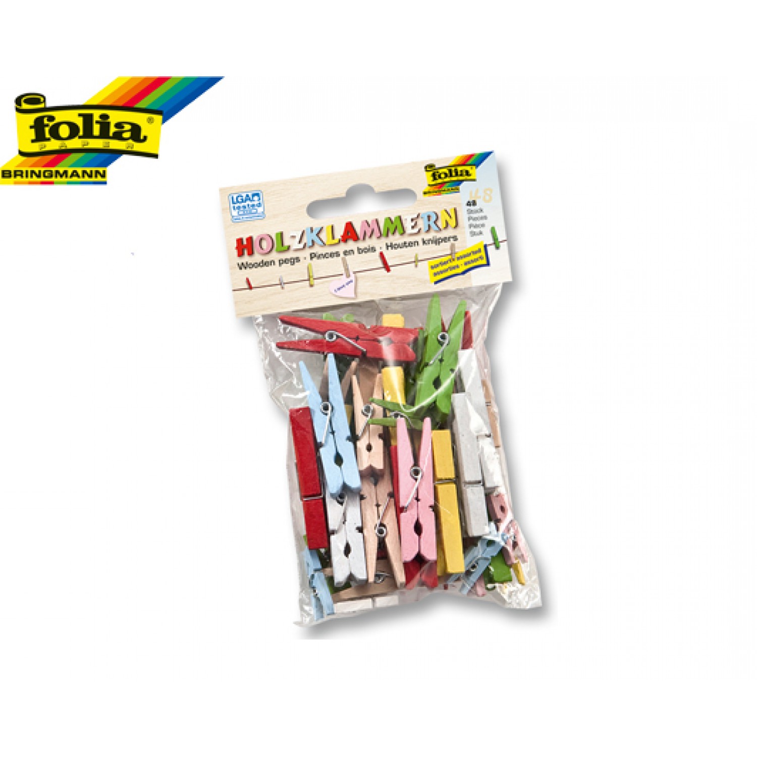 FOLIA ΜΑΝΤΑΛΑΚΙΑ ΞΥΛΙΝΑ ΧΡΩΜΑΤΙΣΤΑ 48Τ.