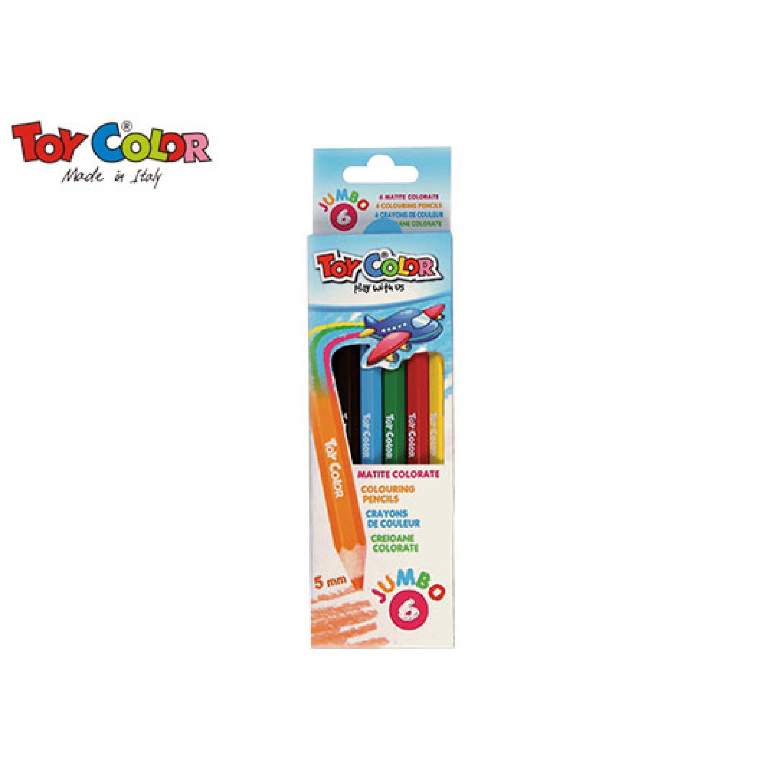 TOY COLOR ΚΡΑΙΓΙΟΝ (ΞΥΛΟΜΠΟΓΙΕΣ) 6 ΧΡΩΜΑΤΑ ΧΟΝΔΡΟ