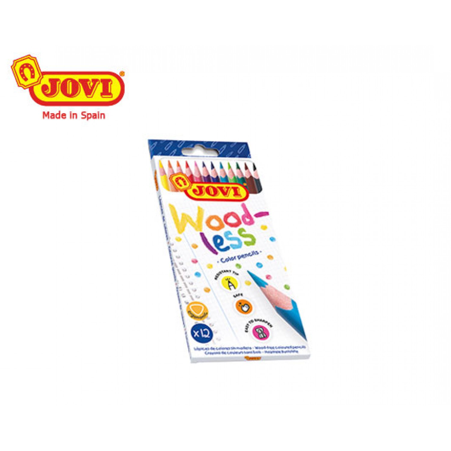 JOVI ΚΡΑΙΓΙΟΝ (ΞΥΛΟΜΠΟΓΙΕΣ) 12 ΧΡΩΜΑΤΑ ΤΡΙΓ ΧΑΡΤΙΝΟ ΚΟΥΤΙ