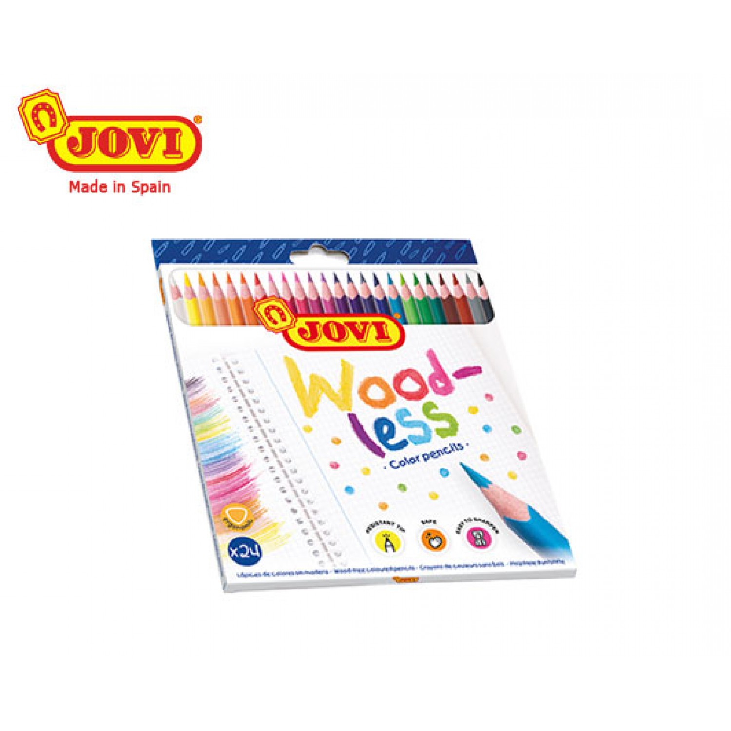 JOVI ΚΡΑΙΓΙΟΝ (ΞΥΛΟΜΠΟΓΙΕΣ) 24 ΧΡΩΜΑΤΑ ΤΡΙΓ. ΧΑΡΤΙΝΟ ΚΟΥΤΙ
