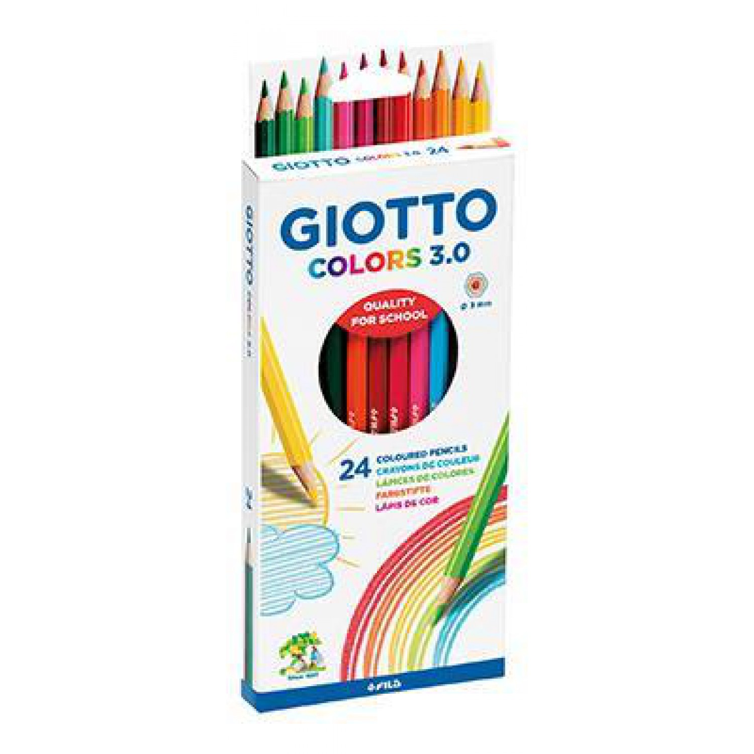 ΞΥΛΟΜΠΟΓΙΕΣ GIOTTO COLORS 3.0 BLISTER 24 ΤΜΧ