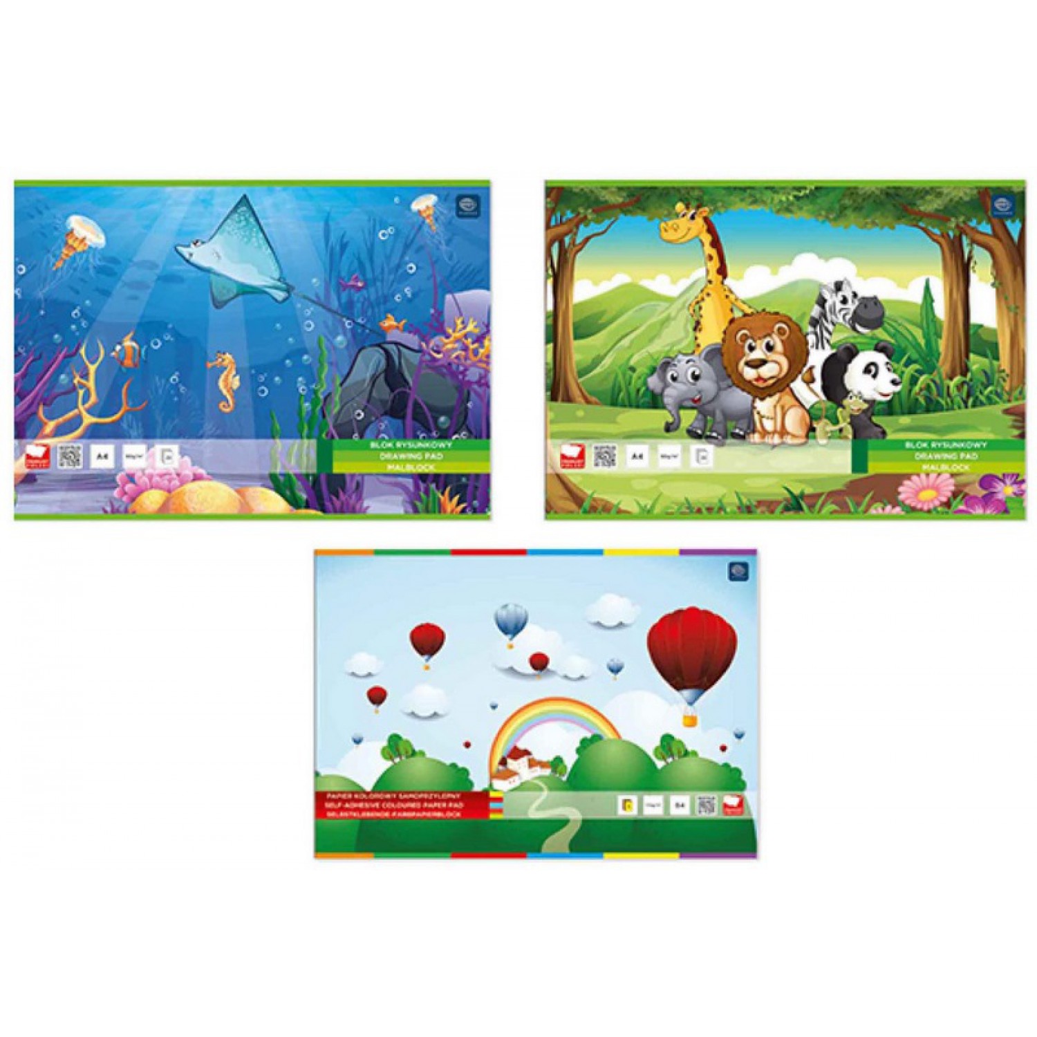 ΜΠΛΟΚ INTERDRUK ΖΩΓΡΑΦΙΚΗΣ 21Χ30 WITH STICKERS 40φ