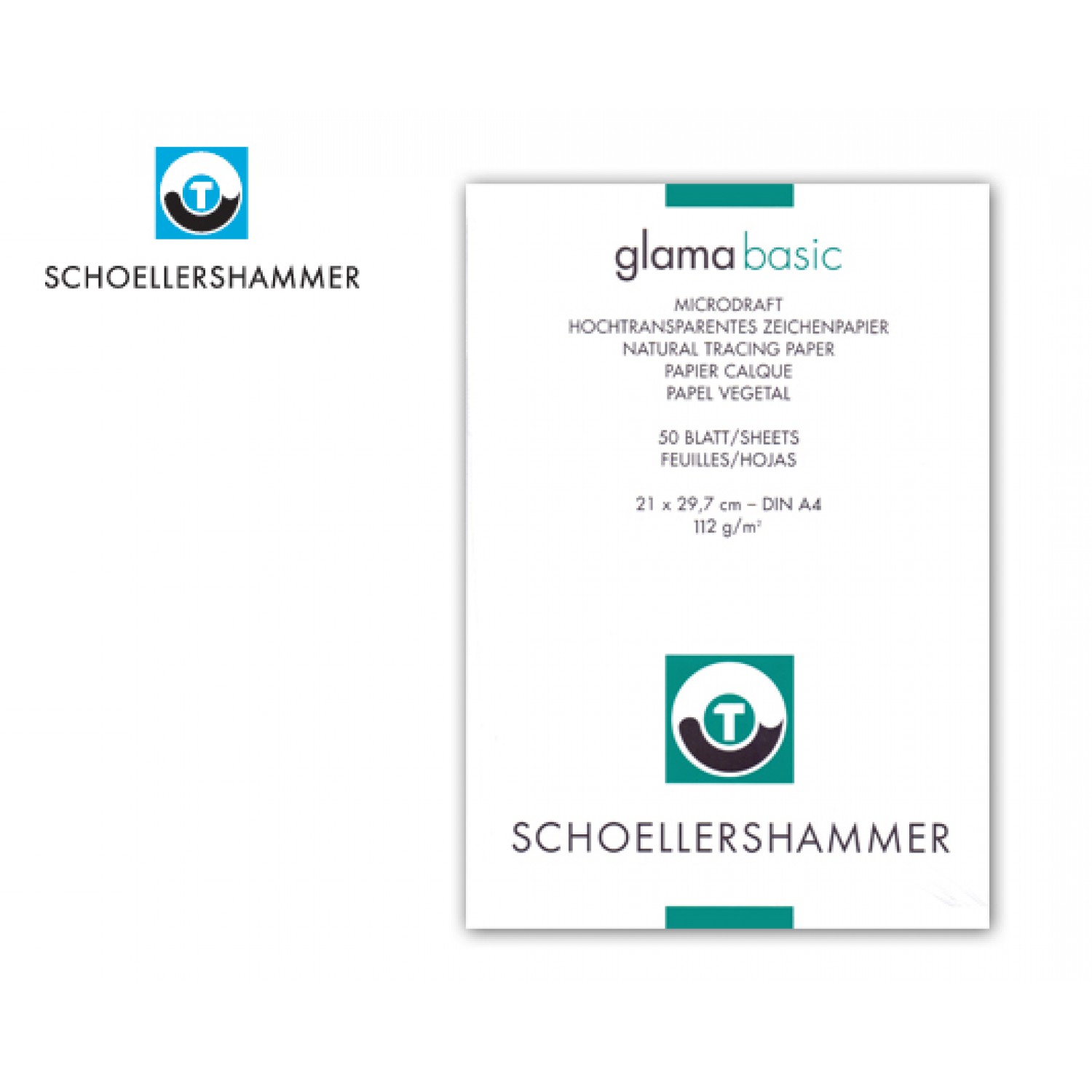 SCHOELLER ΜΠΛΟΚ ΧΑΡΤΙ ΔΙΑΦΑΝΕΣ Α4 112gr 50Φ. GLAMA BASIC