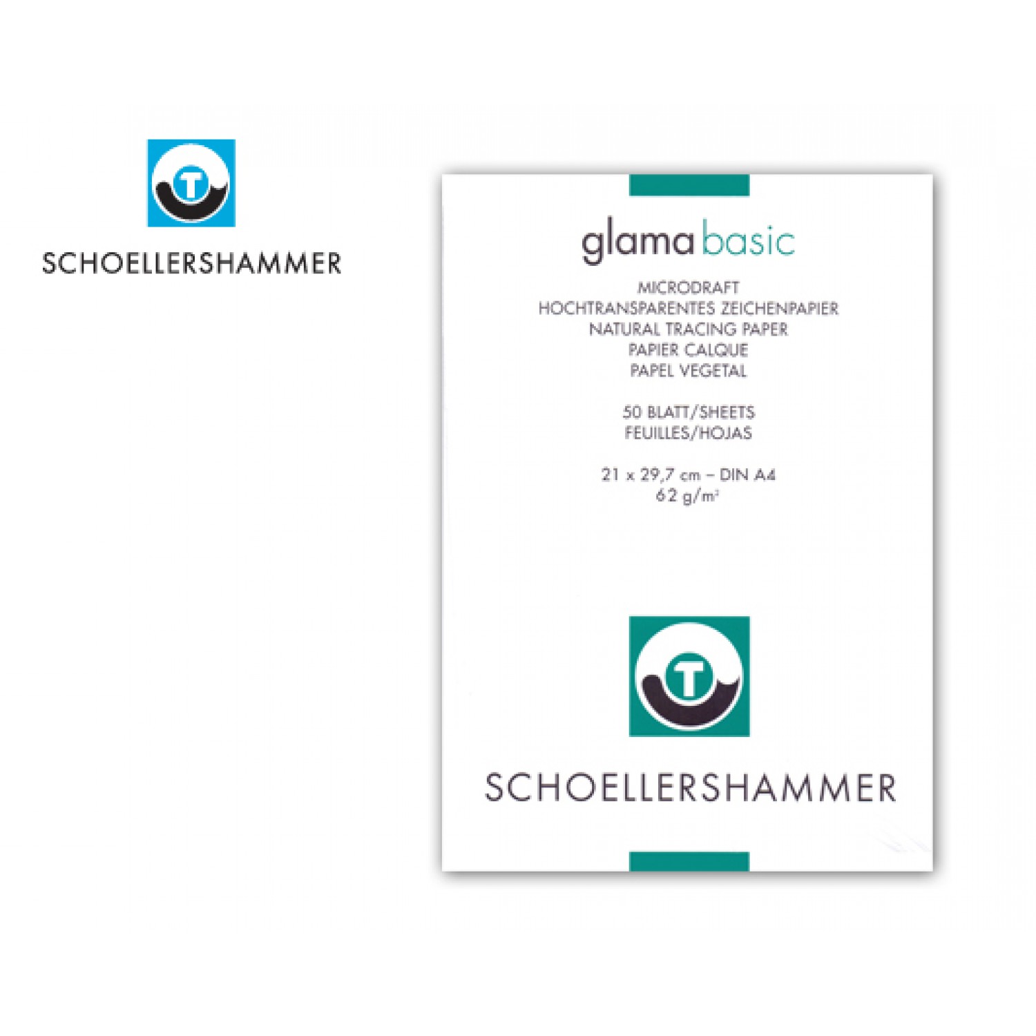 SCHOELLER ΜΠΛΟΚ ΧΑΡΤΙ ΔΙΑΦΑΝΕΣ Α4 21x29,7cm 62gr 50Φ.