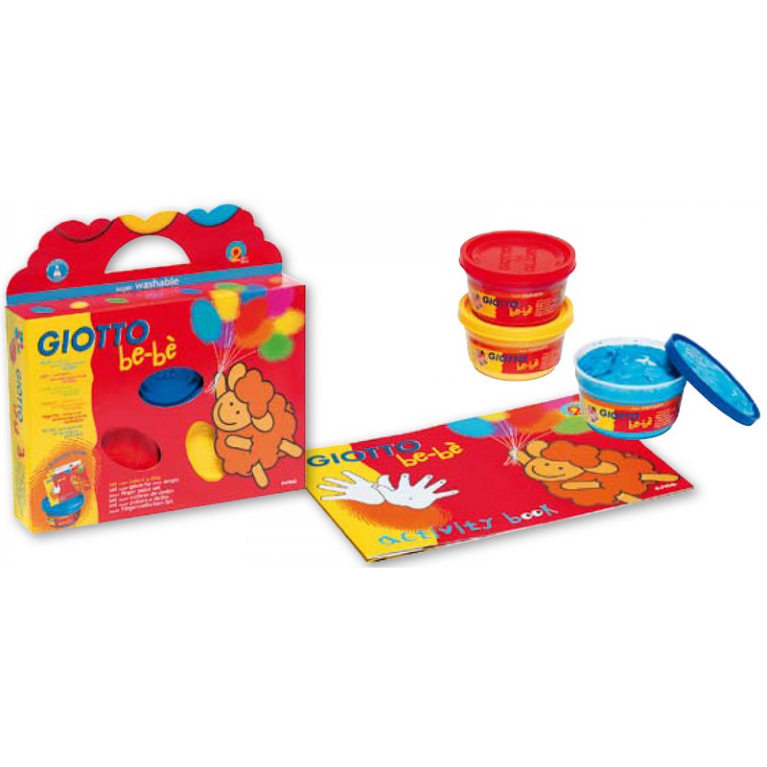 ΔΑΚΤΥΛΟΧΡΩΜΑΤΑ GIOTTO 100ml BE-BE 3 τεμ ΜΕ ΒΙΒΛΙΟ