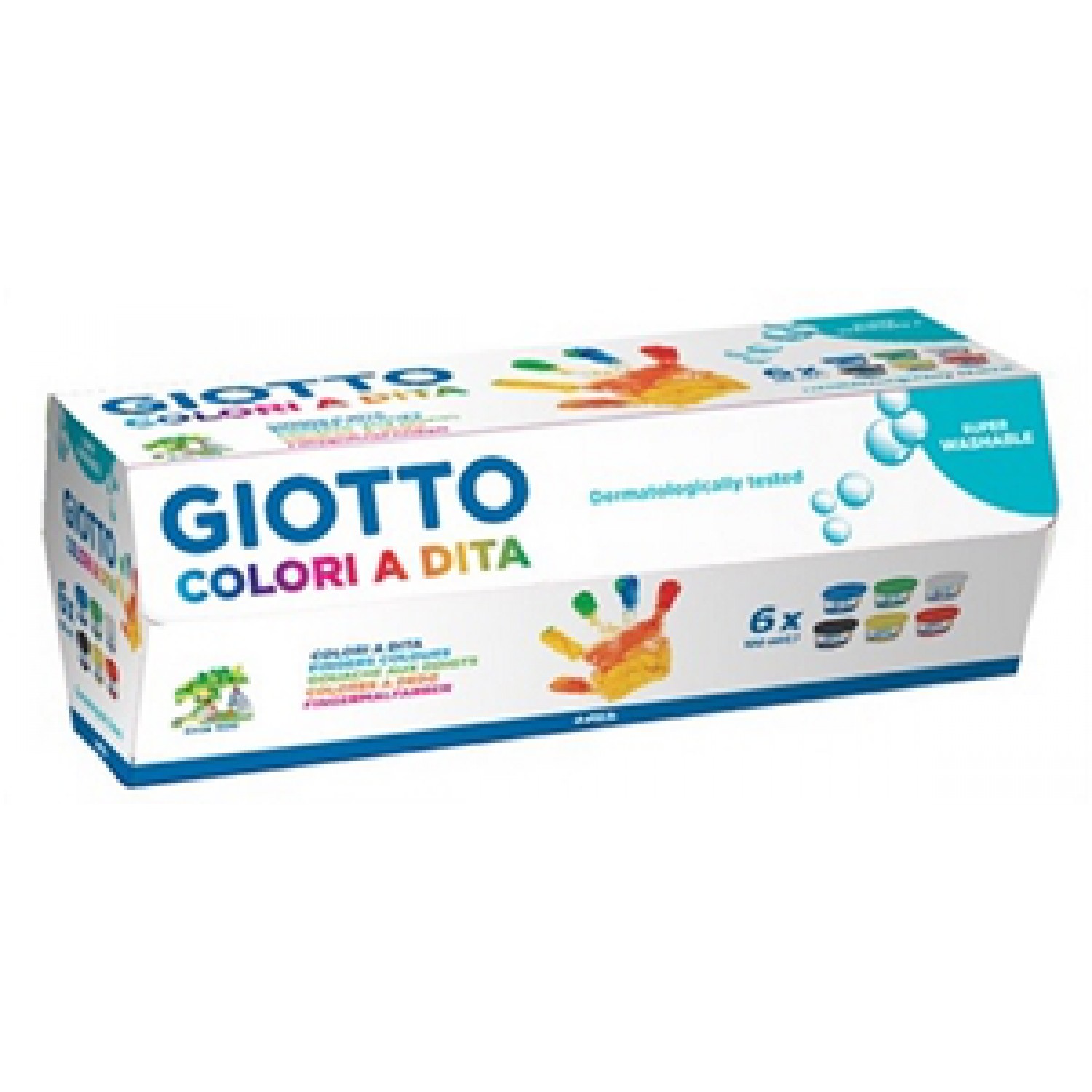 ΔΑΚΤΥΛΟΧΡΩΜΑΤΑ GIOTTO 100ml ΧΡΩΜΑΤΙΣΤΑ 6τεμ